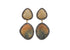 Pave Diamond Yellow Saphire Fancy Drop Earrings, (DER-095)